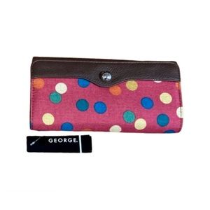 New With Tag George Polka Dot Wallet